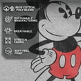 thumbnail image 4 of Men's Mickey & Friends Classic Mickey Distressed Graphic Tee Athletic Heather Medium, 4 of 9