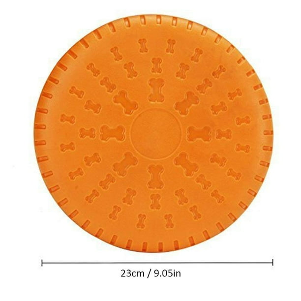 2 Pcs Dog Frisbee Training Throwing Chewing Toys Flying Discs