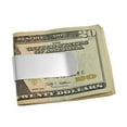 thumbnail image 5 of Bling Jewelry Mens Basic Large Wide Strong Money Clip Card Holder Silver Plated Stainless Steel, 5 of 6