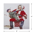 thumbnail image 5 of Northlight Set of 4 8" x 8" Classic Norman Rockwell Christmas Scene Canvas Prints, 5 of 9