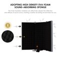 thumbnail image 3 of 3-door Professional Studio Recording Microphone Isolation  Folding Pop Filter Microphone Wind Screen with High Density EVA Foam Sound Absorbing Recording Equipment, 3 of 7