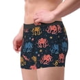 thumbnail image 2 of Gukieu cartoon doodle octopus Print Men's Boxer Briefs, High Elastic Moisture Wicking Boxer Briefs Underwear-Large, 2 of 5