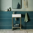 thumbnail image 6 of Pierre 19.5 Single, Freestanding, Open Shelf, Gold Metal Frame Bathroom Vanity, 6 of 12