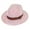 Pink, variant on Top Headwear Fashion Bling Rhinestone Studded Wide Brim Stripe Fedora Panama Hat  - Black