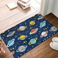 thumbnail image 4 of Gukieu Planets and Stars Print Dust-proof Floor Mats, Water-absorbent and Non-slip Flannel Door Mats 16x24in, Home Decoration Suitable for Kitchen, Bathroom, Garage, 4 of 7