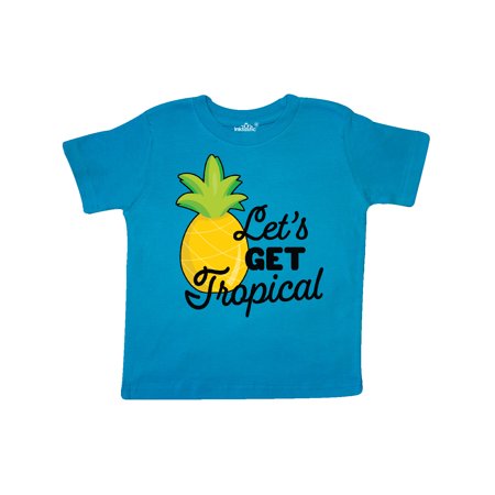 

Inktastic Lets Get Tropical with Pineapple Gift Toddler Boy or Toddler Girl T-Shirt