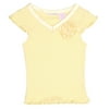 mary-kate and ashley brand - Girl's Satin Flower Top