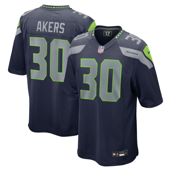 Men's Nike Cam Akers College Navy Seattle Seahawks Team Game Jersey