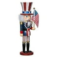 thumbnail image 5 of Hollywood Kurt Adler 15-Inch Wooden Uncle Sam Nutcracker – Hand-Painted Patriotic Christmas Figure, 5 of 5