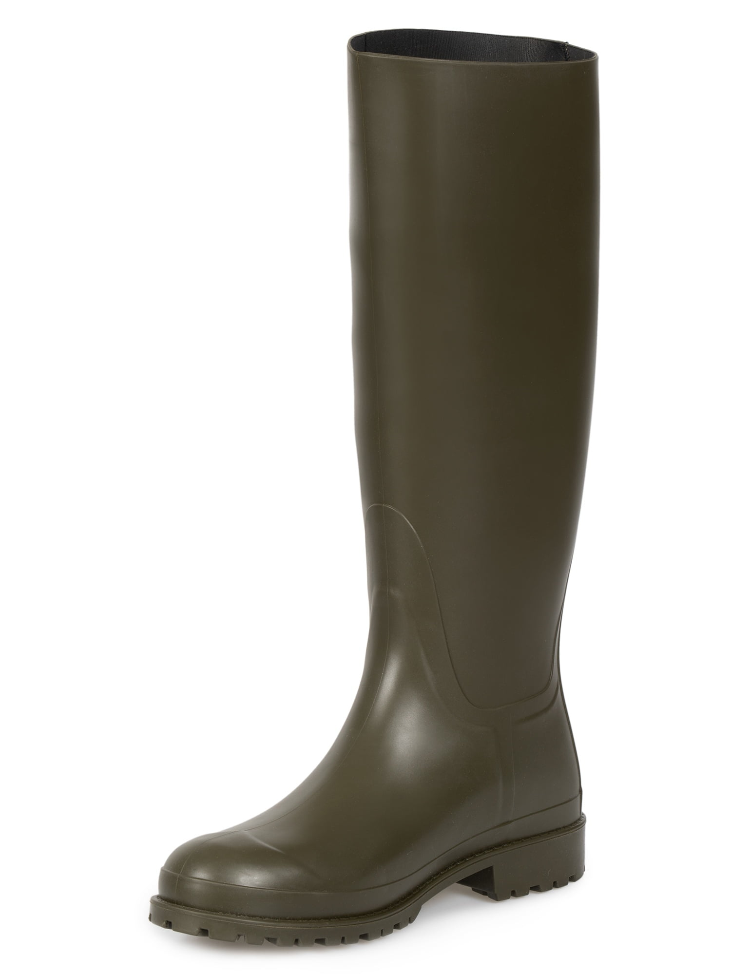olive green rain boots