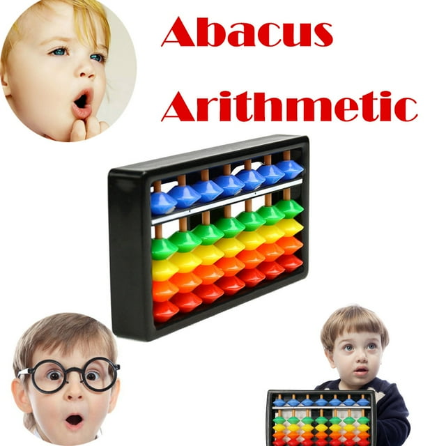 Big Save,HWRETIE Early Development Clearance,Rods Colorful Beads Plastic Arithmetic Soroban Kid's Calculating Tool Toy