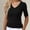 Black, variant on Womens Compression Shirt Mid Elbow Length Sleeve V Neck Crop Tops Waist Slimming Tops for Women Solid Tee Cinched Waist Tops for Women Stretchy Tops Womens Summer Tops Blue L