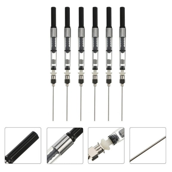 Raindrops  6 Pcs Filler Fountain Pen Converter Better Ink Usage Student