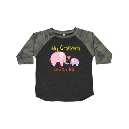 

Inktastic My Grandma Loves Me Gift Toddler Boy or Toddler Girl T-Shirt