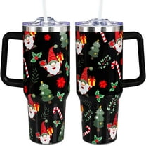 Christmas Gifts for Mom, 40 OZ Christmas Tumbler with Handle and Straws, Merry Christmas Insulated Tumbler Cup, Xmas Gifts for Men, Women, Family, Grandma, Aunt, Nurse, Teacher, Coworker