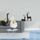 thumbnail image 2 of Elegante Juego De Figuras De Cisne Y Ciervo Para Decoración De Mesa, Adorno Artístico De Pareja, Estatuas De Animales De Resina Para Estantería, Entrada, Sala De Estar, Estudio, Balcón., 2 of 8