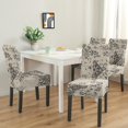 thumbnail image 2 of Ethnic Bohemian Dining Chair Covers Set of 4, Stretchable Washable Slipcovers with Retro Artistic Tribal Patterns, Removable Polyester Protectors for Rustic Kitchen or Stylish Farmhouse Decor, 2 of 6