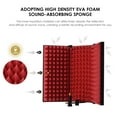 thumbnail image 3 of 3-door Professional Studio Recording Microphone Isolation Folding Pop Filter Microphone Wind Screen with High Density EVA Foam Sound Absorbing Recording Equipment, 3 of 7