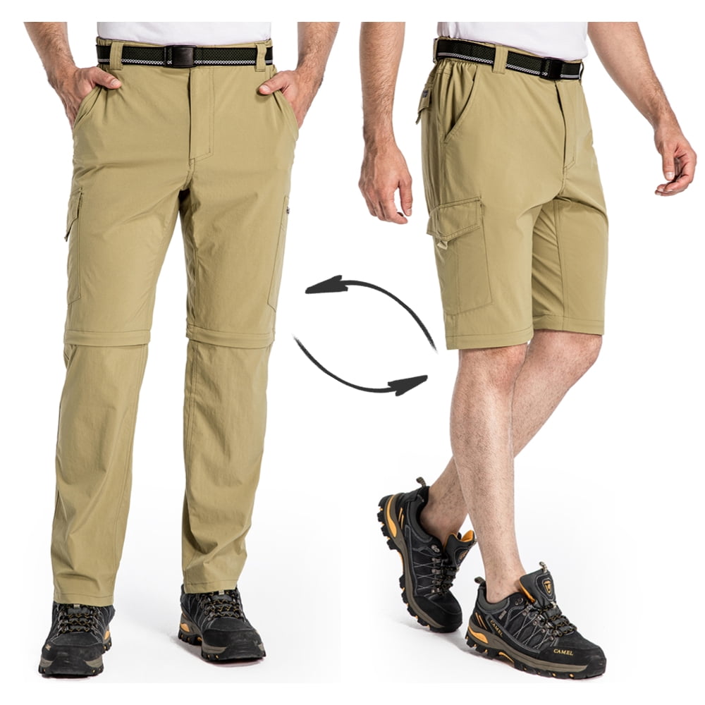 Men's Convertible Hiking Shorts and Pants, Lightweight QuickDry