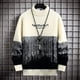 thumbnail image 4 of Suéter de cachemira de invierno 2023 para hombre, jersey de cuello alto grueso y cálido de estilo Harajuku para hombre, suéteres navideños masculinos de alta calidad para hombre, 4 of 4