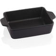 thumbnail image 1 of SWEEJAR Ceramic Baking Dish, Rectangular Small Baking Pan with Double Handles, 22OZ for Cooking, Brownie, Kitchen, 6.5 x 4.9 x 1.8 Inches(Black), 1 of 6