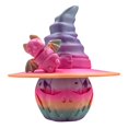 thumbnail image 2 of 3D Printed Halloween Pumpkin Witch Hat Ornament, Halloween Home Decor, Tabletop Shelf Display, Holiday Gift Accessory, Home Office Halloween Decoration Gift, Candy Color, 2 of 5