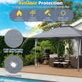 thumbnail image 6 of Costway 13 X 13 FT Pop up Gazebo Outdoor Canopy Tent with Portable Carrying Bag 8 Stakes Gray, 6 of 10