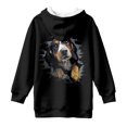 thumbnail image 5 of Xoenoiee Dachshund Print Long Hoodies for Girls Long Sleeve Athletic Pullover Casual Sweatshirts Dress with Pocket Loose Athletic Tops for Youth Kids Teens, 9-10 Years, 5 of 7
