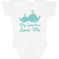 thumbnail image 3 of Inktastic My Grandma Loves Me Boys or Girls Baby Bodysuit, 3 of 5