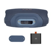 JBL Xtreme 5 - Portable waterproof speaker with massive legendary JBL sound, ambient edge lighting, and a convenient shoulder strap - Blue