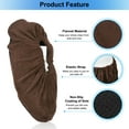 thumbnail image 4 of Uxcell Shoe Covers, 1 Pair Reusable Thicker Shoe Protector Covers for Home Indoor, Brown, 4 of 6