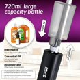 thumbnail image 4 of Cordless Electric Spray Mop, 720ml Tank with 2 Pads, 360° Swivel Wet Dry Floor Cleaner, 4 of 17