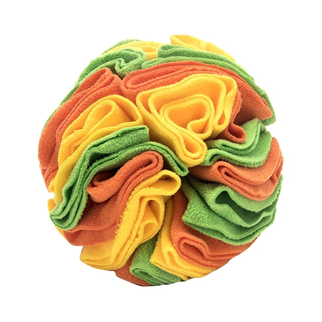 Pet Toys for Dogs Inner Roll Sniffing Ball Pet Dog Cat Intelligence Training Toy Amuse Pet Bubble Rubber Ball