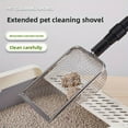 thumbnail image 4 of Cat Litter Scoop with Extendable Handle Stainless Steel for Clumping Walnut Sand Small Pets Waste Shovel, 4 of 8