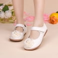 thumbnail image 7 of Staki Toddler Girls White Dress Shoes Toddler Little Girl Mary Jane Dress Shoes Ballet Flats for Girl Party School Shoes Bowknot Princess Shoes(White,10.5 Toddler), 7 of 7