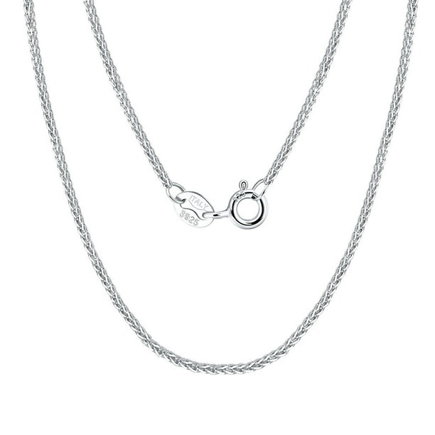 Cadena de plata S925 con diseño de flor de coche italiana de 1,2 mm, cadena Chopin, cadena de clavícula de estilo hip hop