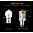 thumbnail image 6 of Lasfit 1157 2057 2357 LED Bulbs for Turn Signal Blinker Light, Built-in CANBUS Anti Hyper Flash, Plug & Play, Amber Color, 6 of 7