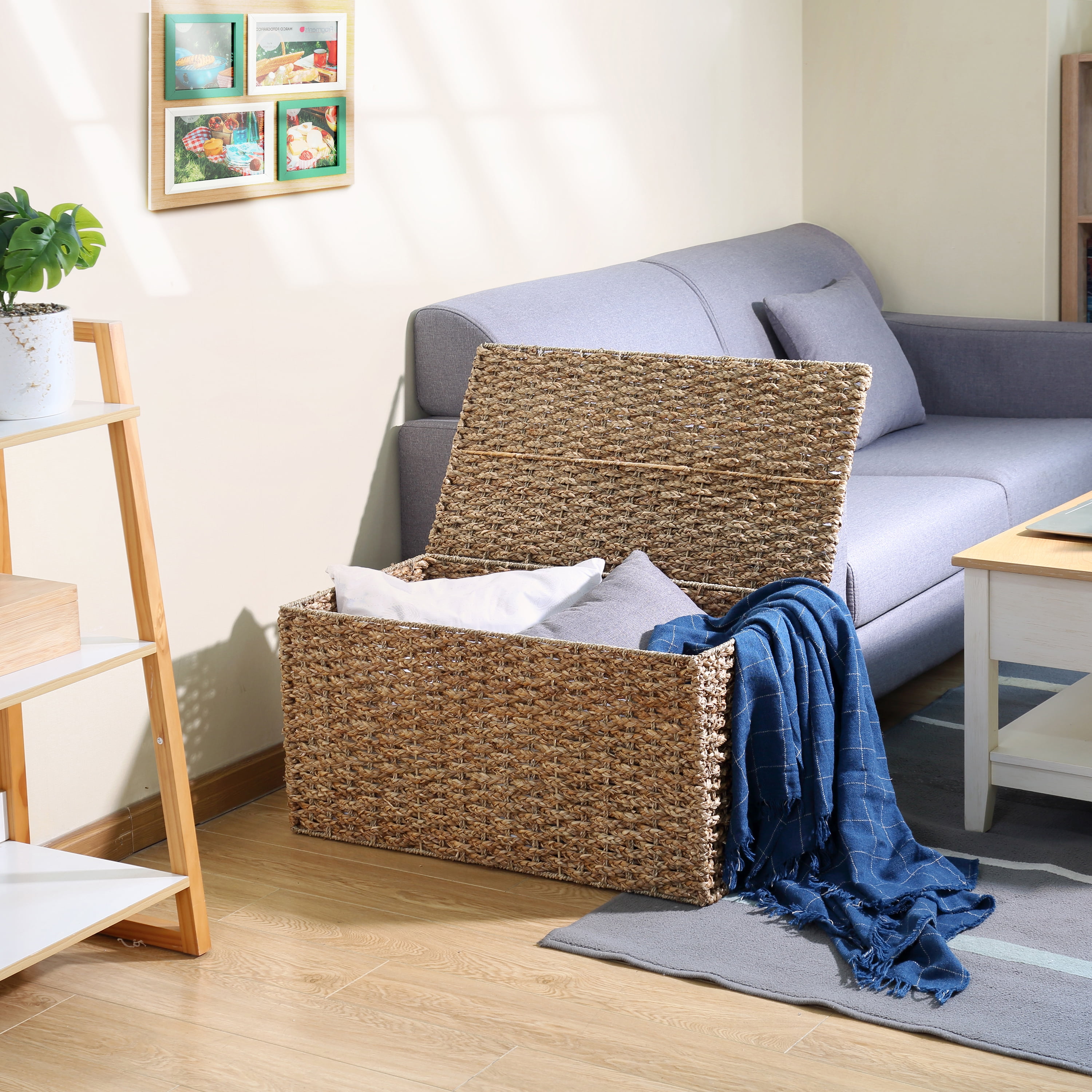 Better Homes & Gardens XL Braided Seagrass Storage Trunk