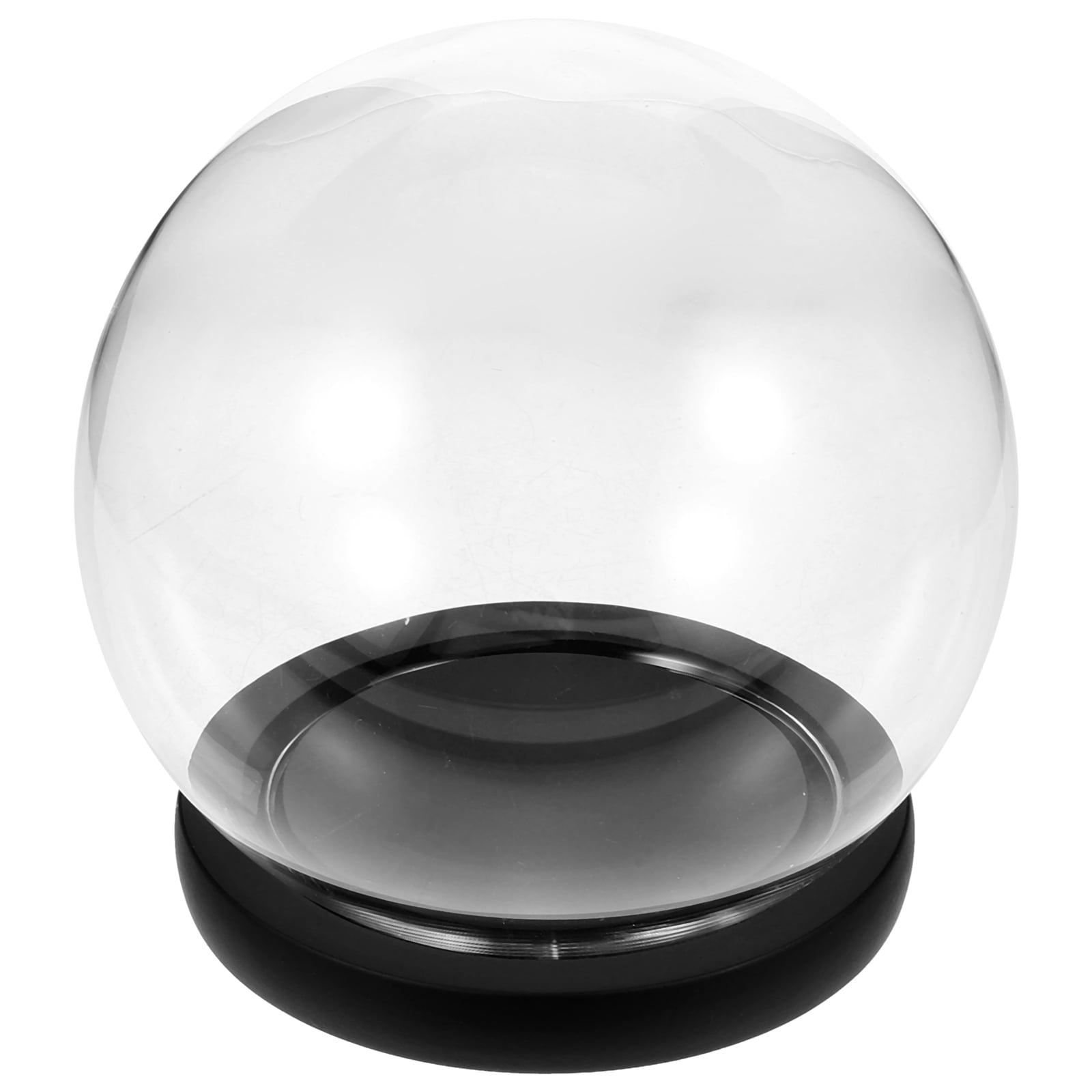 FOMIYES Preserved Flower Covers Glass Domes For Display Transparent 1Set