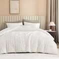 thumbnail image 2 of Fluffy Sherpa King Comforter Set, Super Soft Beige Fleece Warm Bedding for Winter, Luxury Jacquard Boho Thick Plush Bed Set 3 Pieces Including Comforter and Pillowcases, 2 of 7