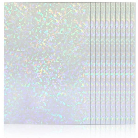 15 Sheets Holographic Vinyl Sticker Sheets, Self Adhesive Holographic ...