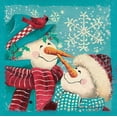 thumbnail image 2 of Phillips, Anita 12x12 Gold Ornate Wood Framed with Double Matting Museum Art Print Titled - Nose to Nose - Aqua, 2 of 4