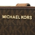 thumbnail image 2 of Michael Kors Jet Set Travel double Zip Wristlet Brown 35F8GTVW0B-847, 2 of 8