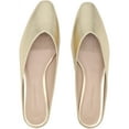 thumbnail image 2 of Banana Republic Womens Easy Mule Sandals, Gold, 6, 2 of 2
