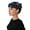 Black, variant on Women Vintage Fascinator Beret Hat Flower Headwrap Church Tea Party Hat