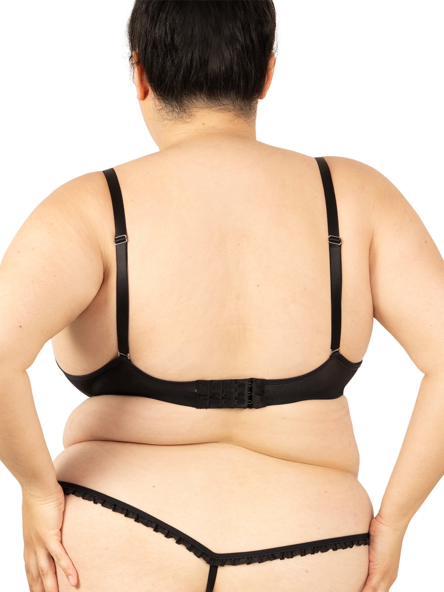 Parade Mesh Underwire Bra and Thong Set, Sizes XS to 3XL
