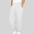 thumbnail image 2 of Niños pantalones niñas Color sólido suelto de ajuste casual deportivo cónico con bolsillos laterales cintura Niños niñas vestido pantalones, 2 of 7