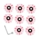 thumbnail image 4 of 8 ruedas luminosas para patines con accesorios de llave, dureza 82A Rosa, 4 of 9