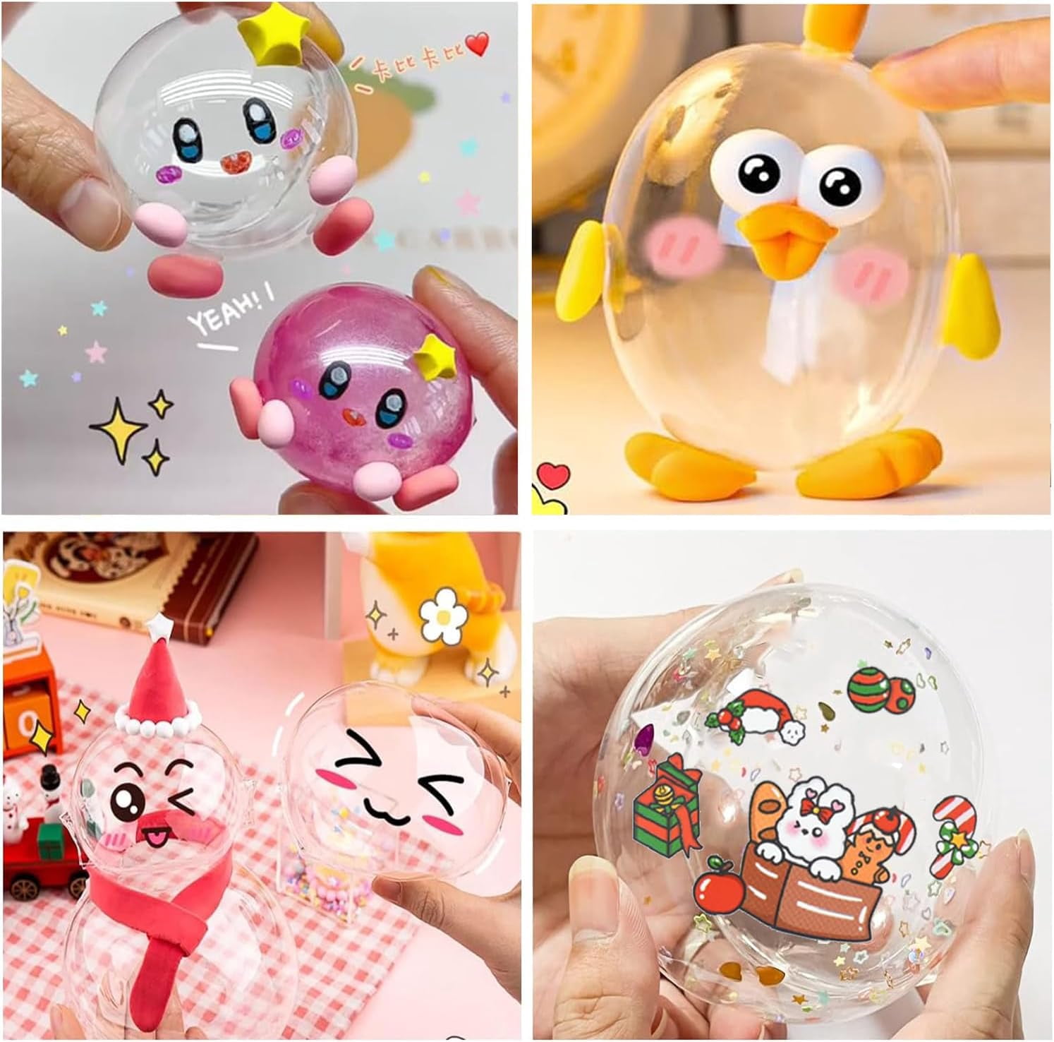 Arcticwind 63Pcs Nano Tape Bubble Kit, Nano Double Sided Adhesive Tape Bubbles,Nano Tape Toys Kit for DIY Party Activities Toys