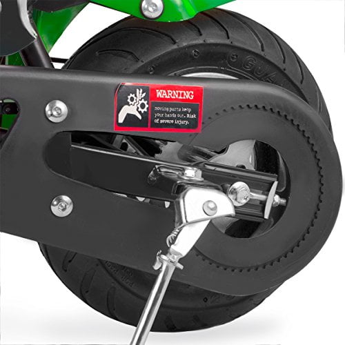 XtremepowerUS Mini Gas Pocket Bike Motorcycle 4-Stroke EPA Engine Motor  Pocket Padded Seat 40cc Engine (Green) 